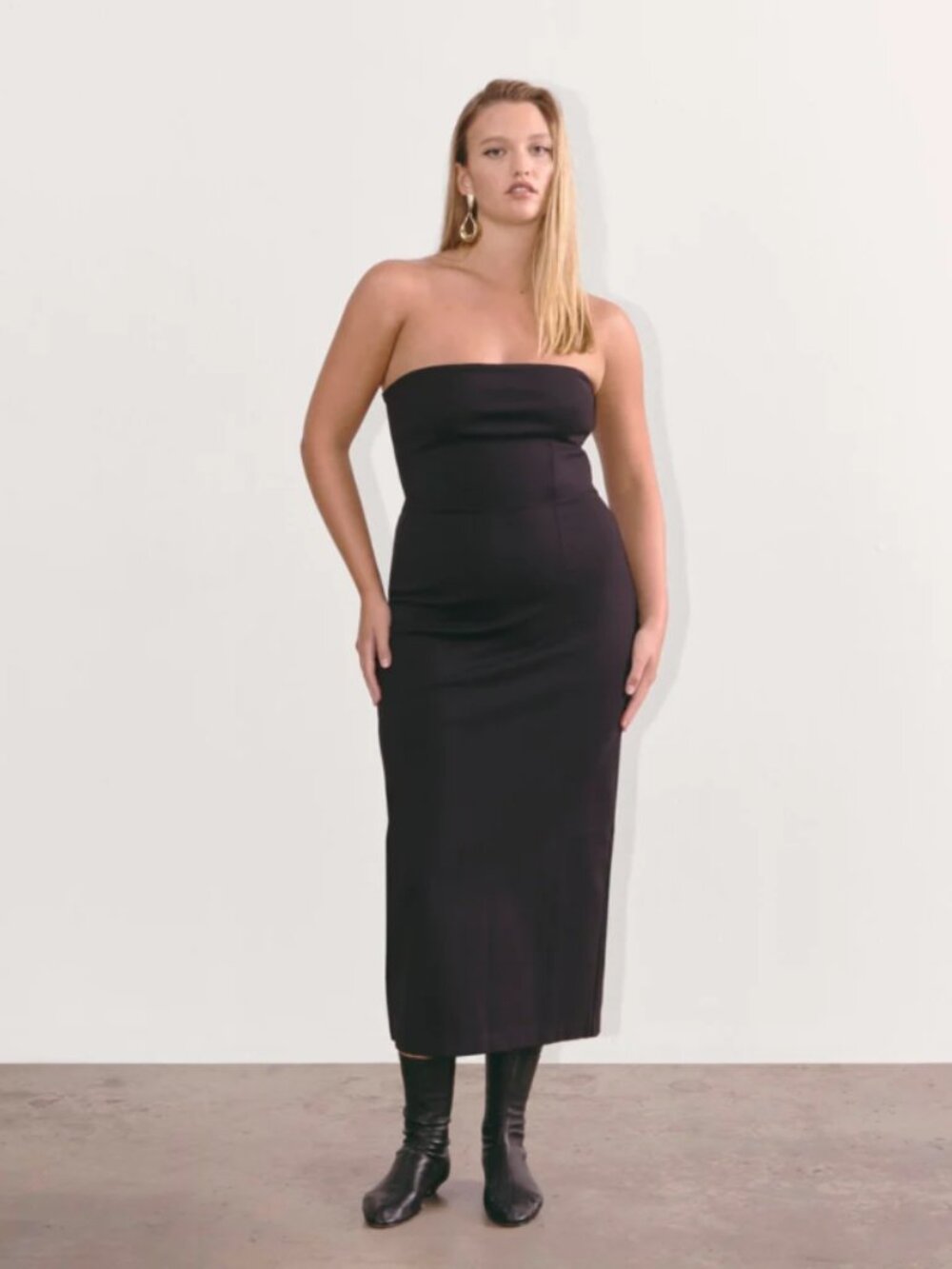 Everlane • The Dream Strapless Dress, Black